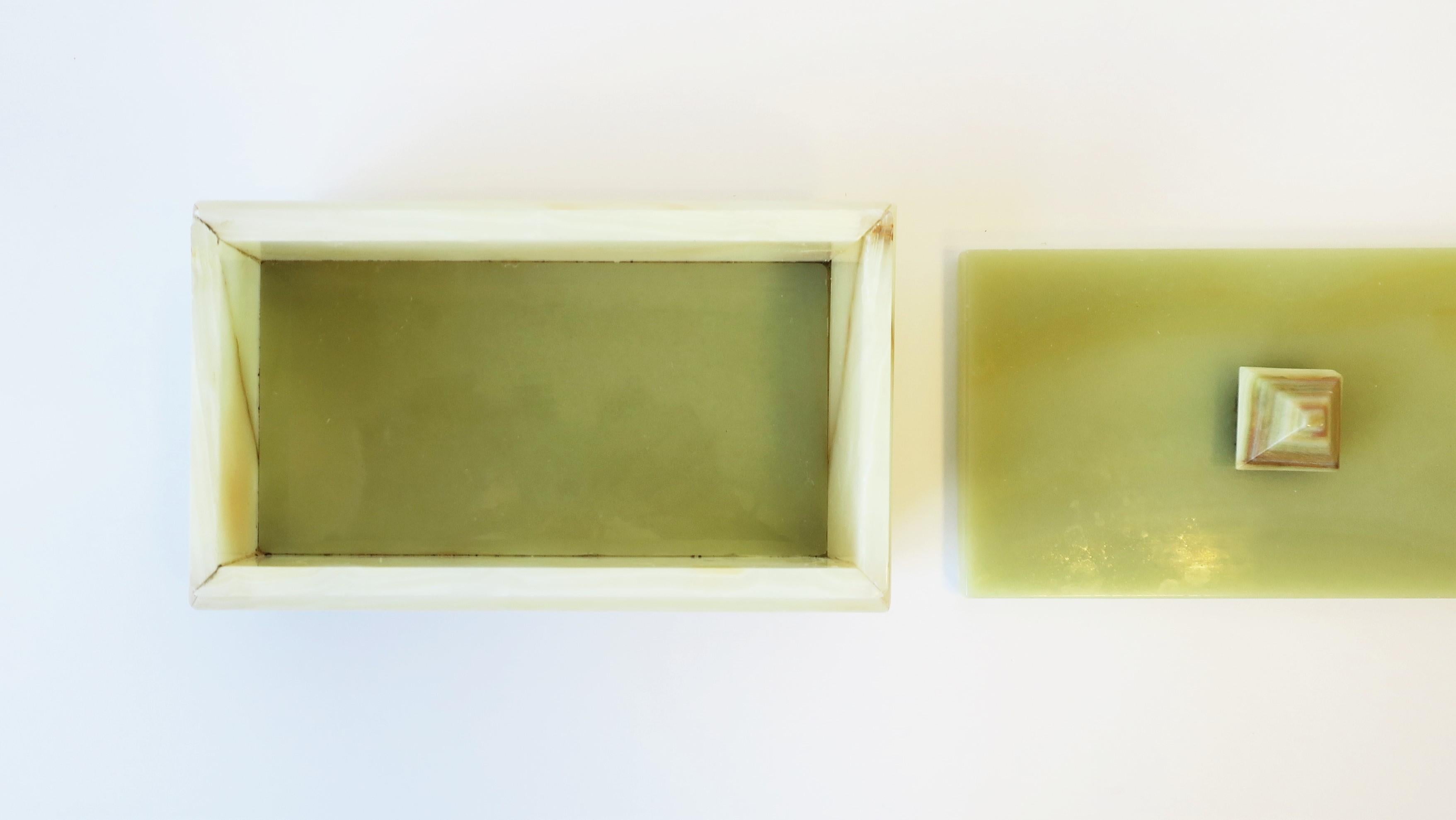 Green Onyx Marble Jewelry or Decorative Box 9