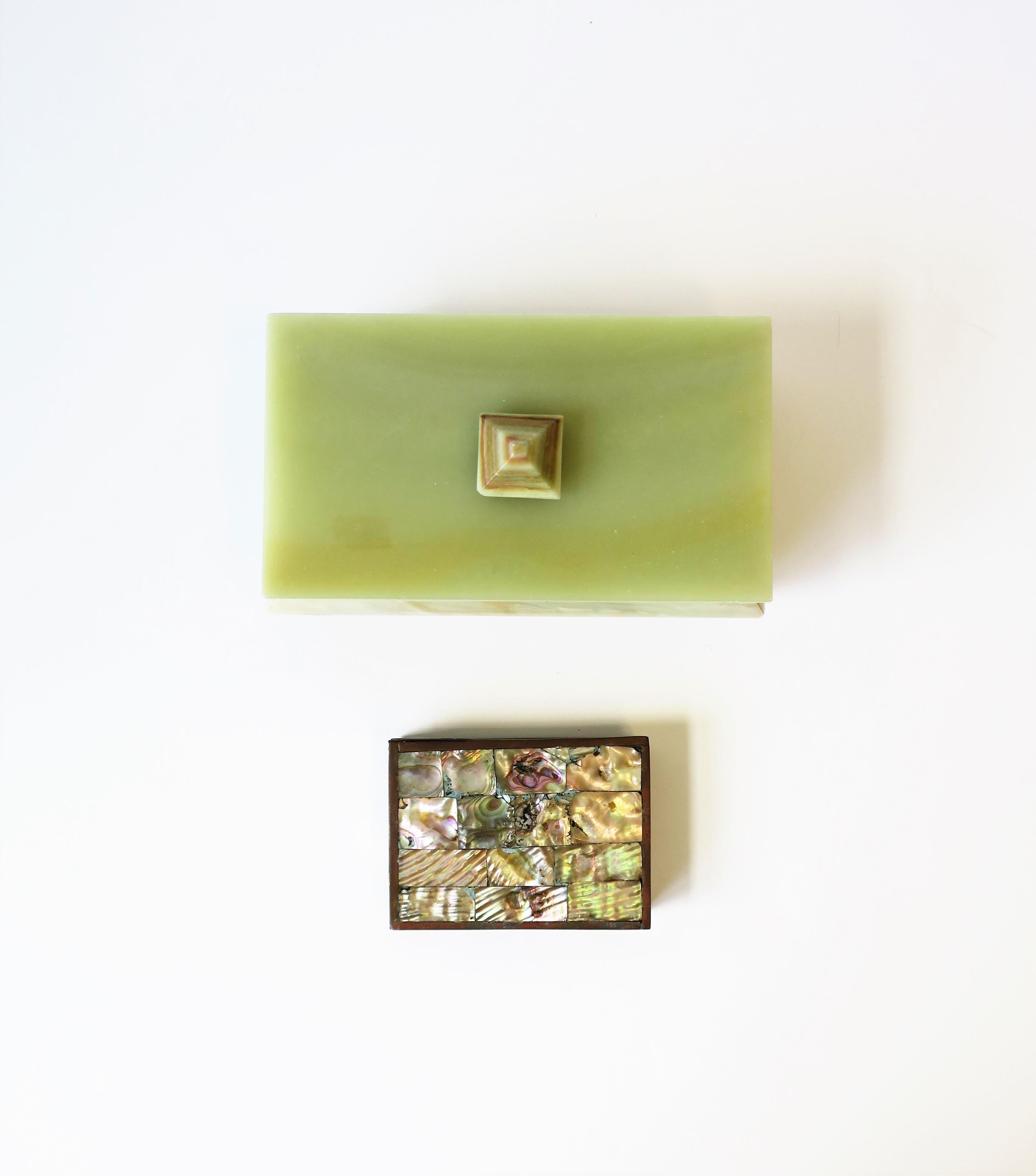 Green Onyx Marble Jewelry or Decorative Box 1