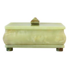 Green Onyx Marble Jewelry or Decorative Box
