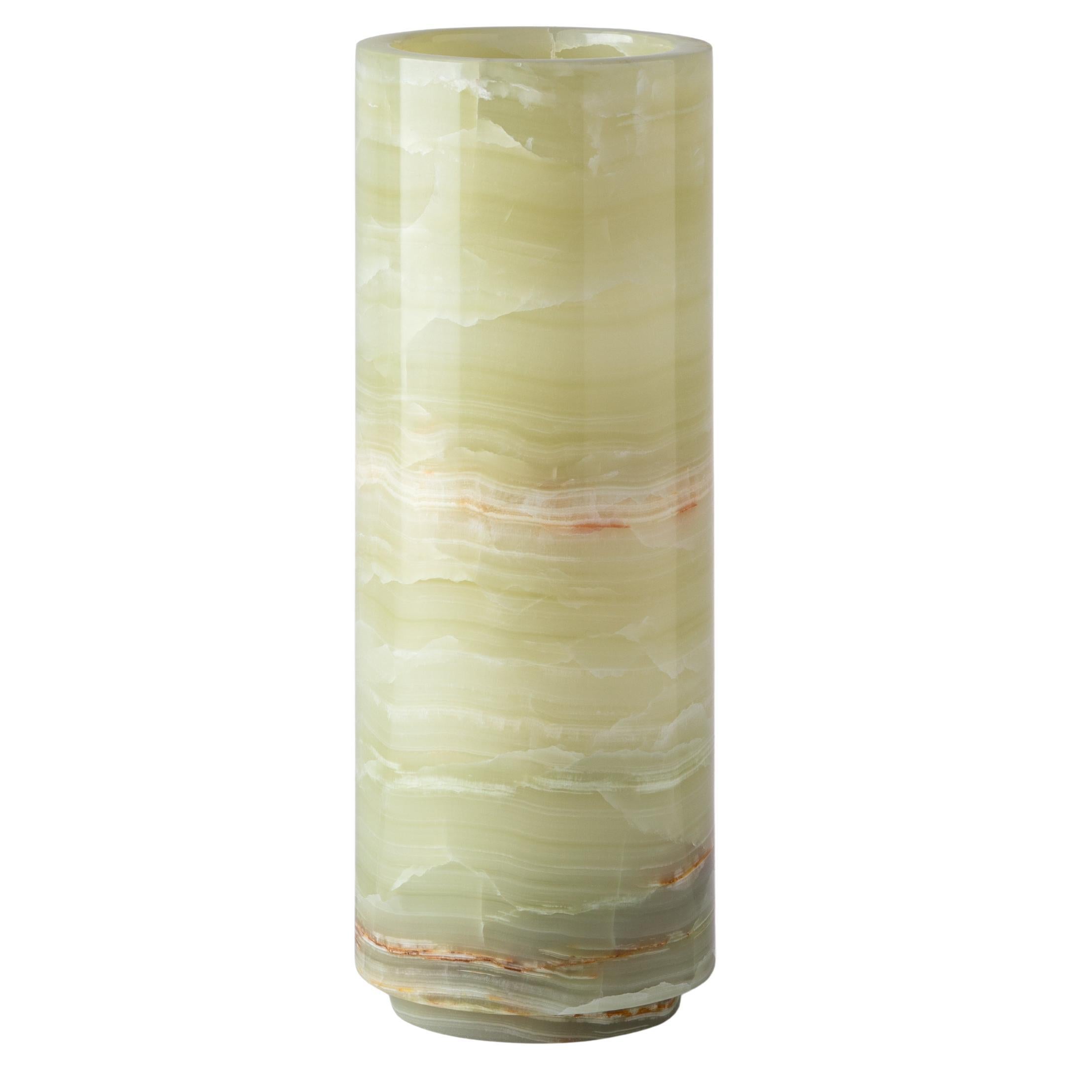 Vaso in onice verde
