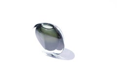 Green Orrefors Crystal Glass Vase, Sweden, 1950