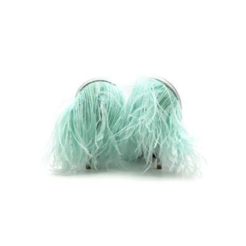 lime green ostrich feathers