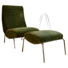 Green Ottoman Chair by Herberto Carboni