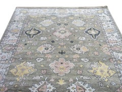Green Oushak Area Rug