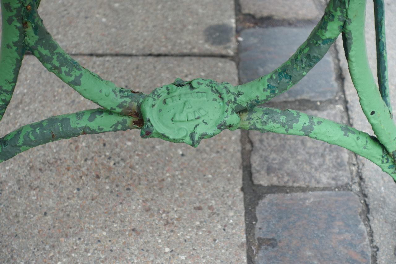 Green Outdoor Bench Arras, France, 1880-1900 In Good Condition In Copenhagen K, DK