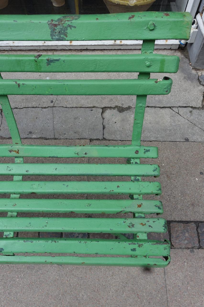 Green Outdoor Bench Arras, France, 1880-1900 1