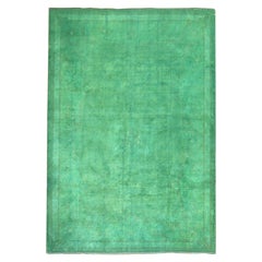 Green OverDyed Turkish Rug