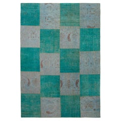 Green Overdyed Wool Rug - 9'11" x 14'4"