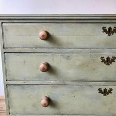 Green Painted Chest of Drawers