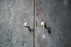 Green Painted Industrial Steel Factory Cabinet, c.1935-50