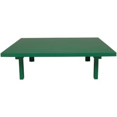 Green Painted Paine Square Coffee Table 
