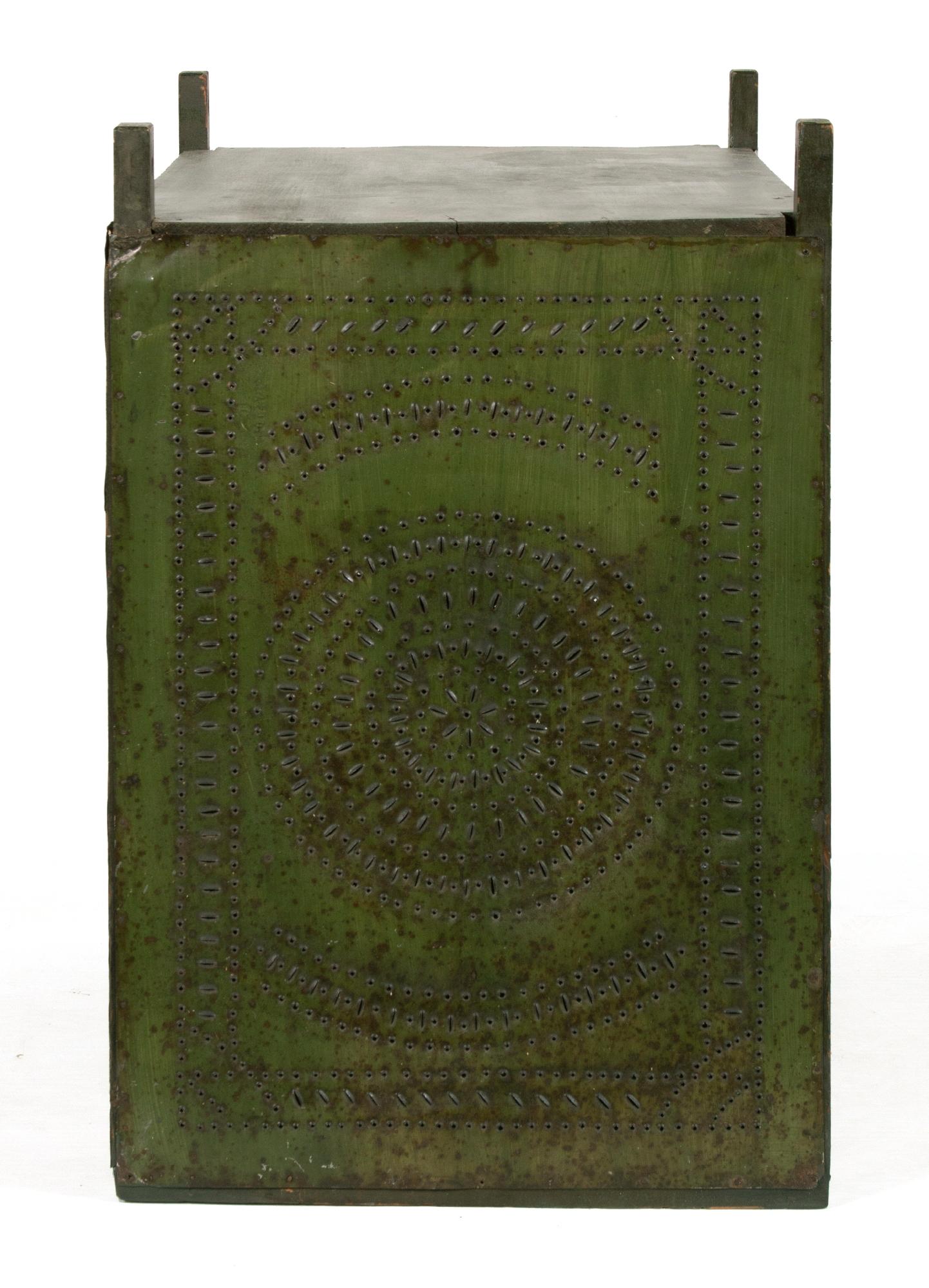 Grüner grüner bemalter Pennsylvania-Hängelampe, ca. 1850-1880 im Angebot 1