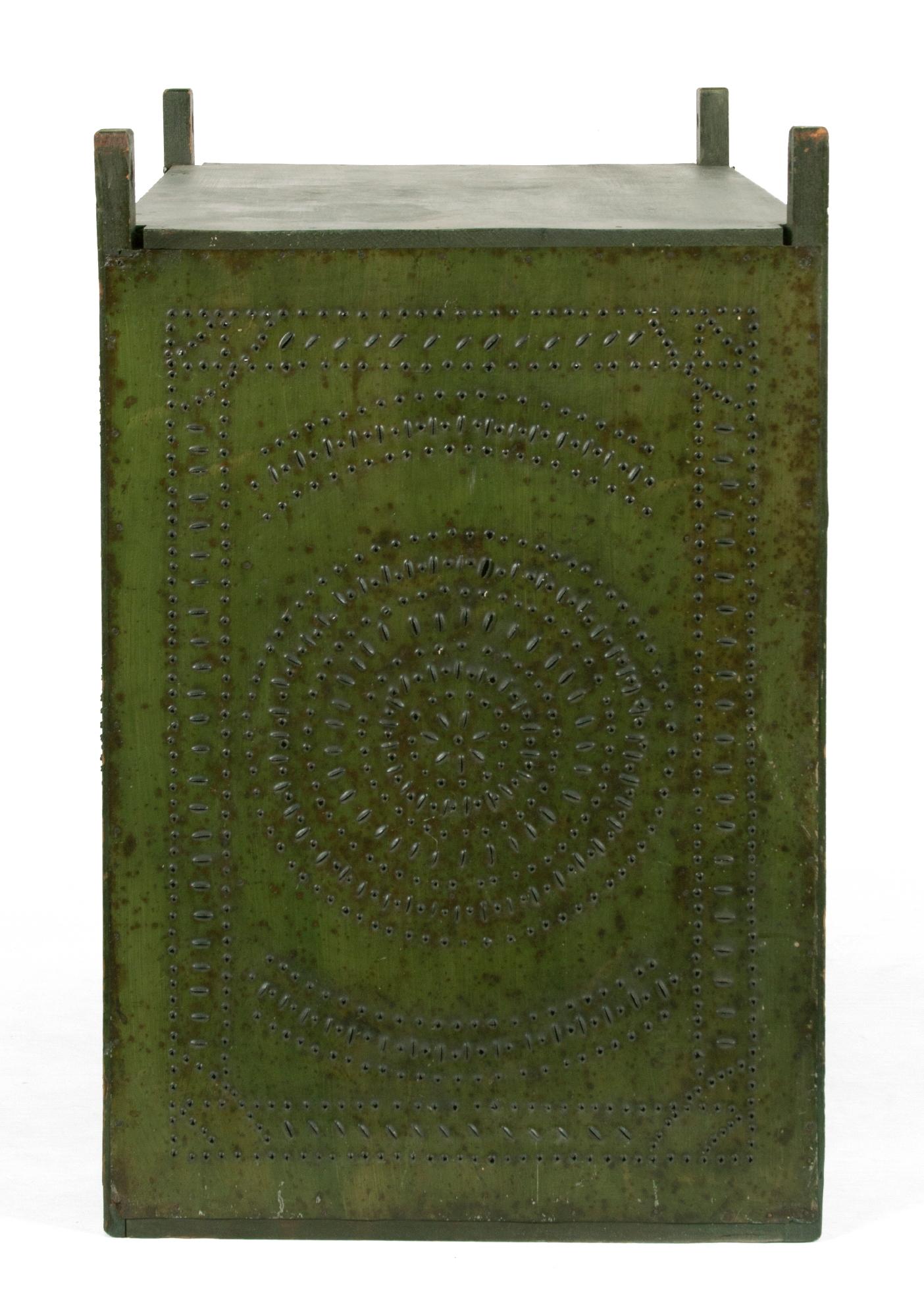 Grüner grüner bemalter Pennsylvania-Hängelampe, ca. 1850-1880 im Angebot 2