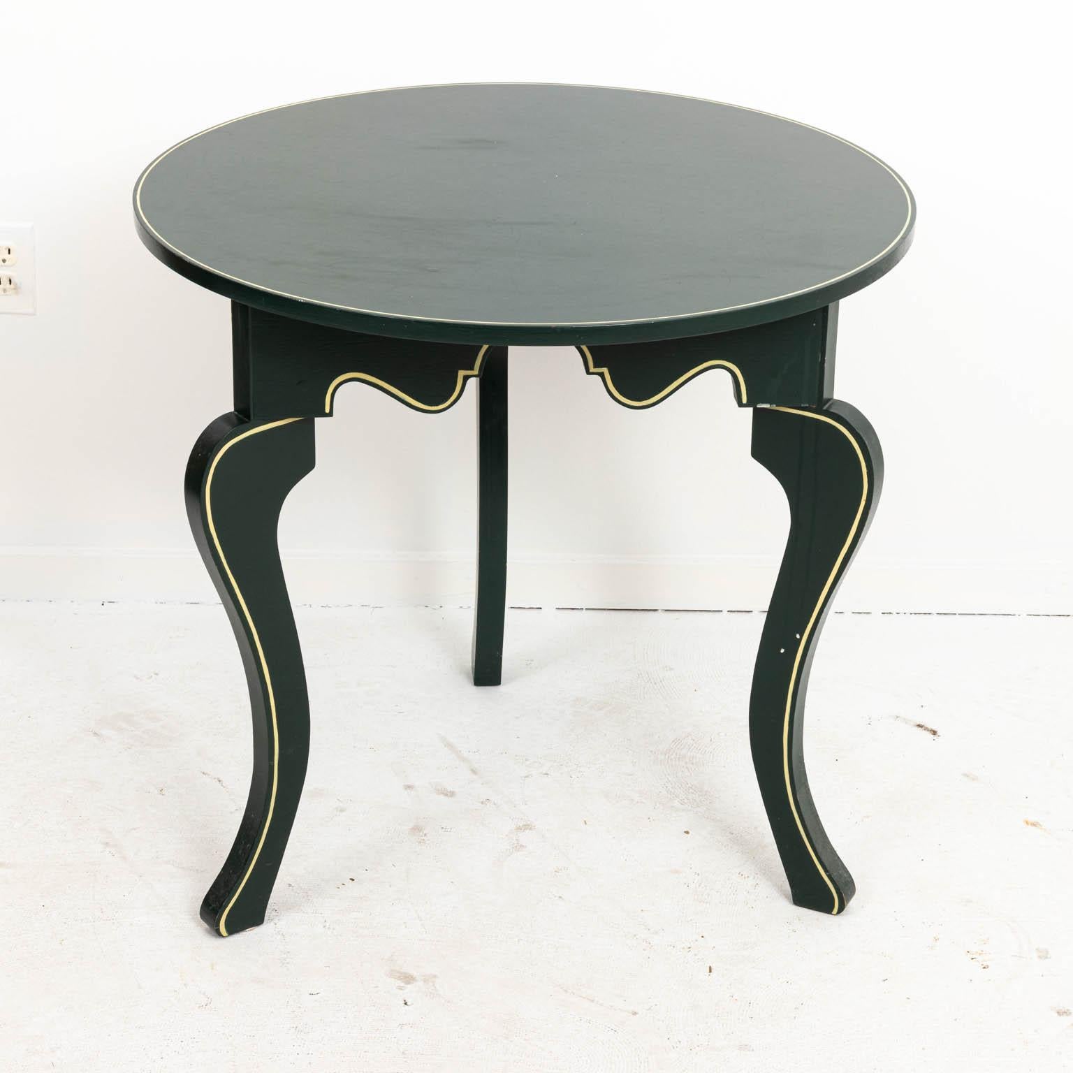 Green Painted Round Table by Castle Furniture 2