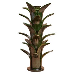 Green Palm Candelholder by Objekti