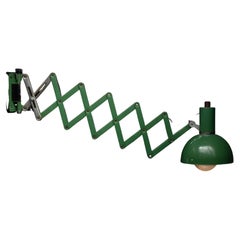 Used Green Pantograph Light, Italy, circa 1950