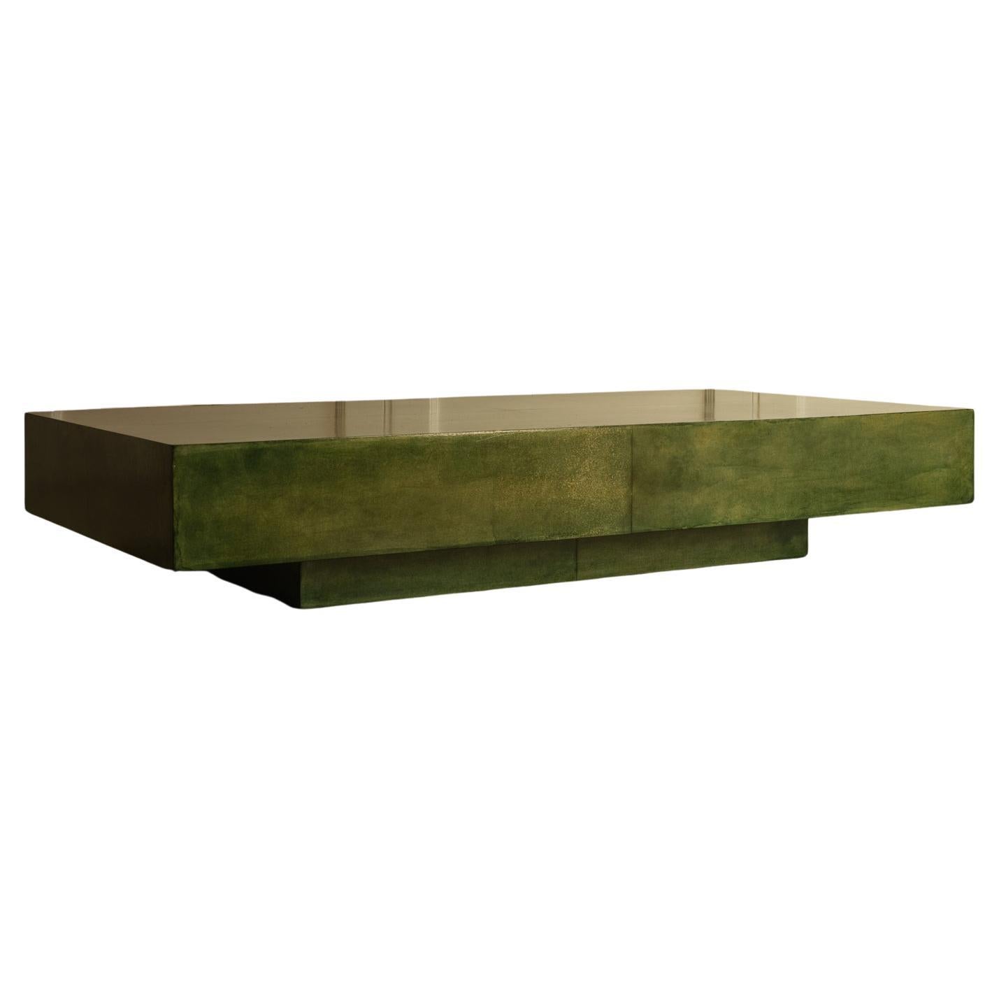 Table basse en parchemin Greene & Greene