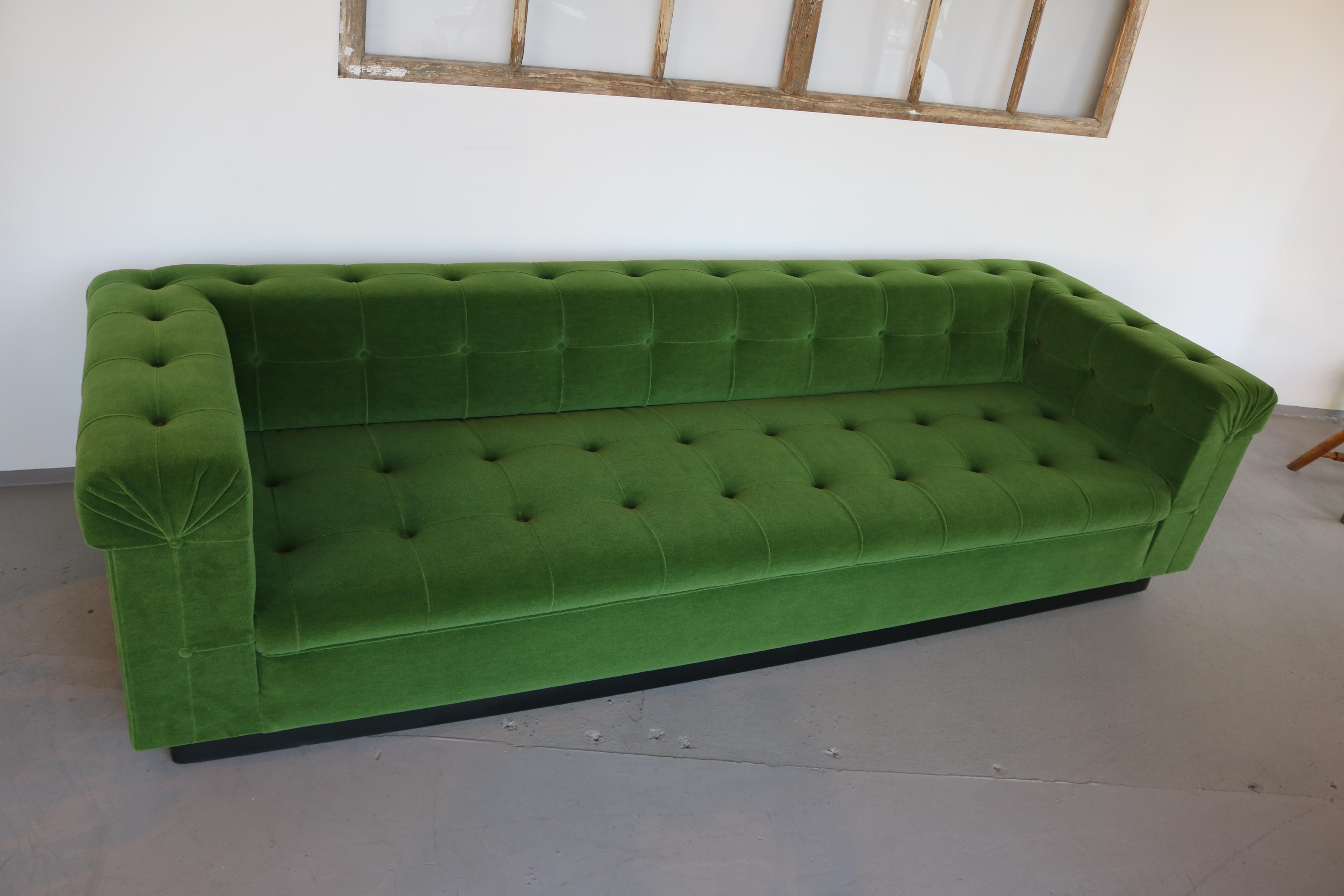 Mid-Century Modern Green Party Sofa by Edward Wormley for Dunbar, 1954