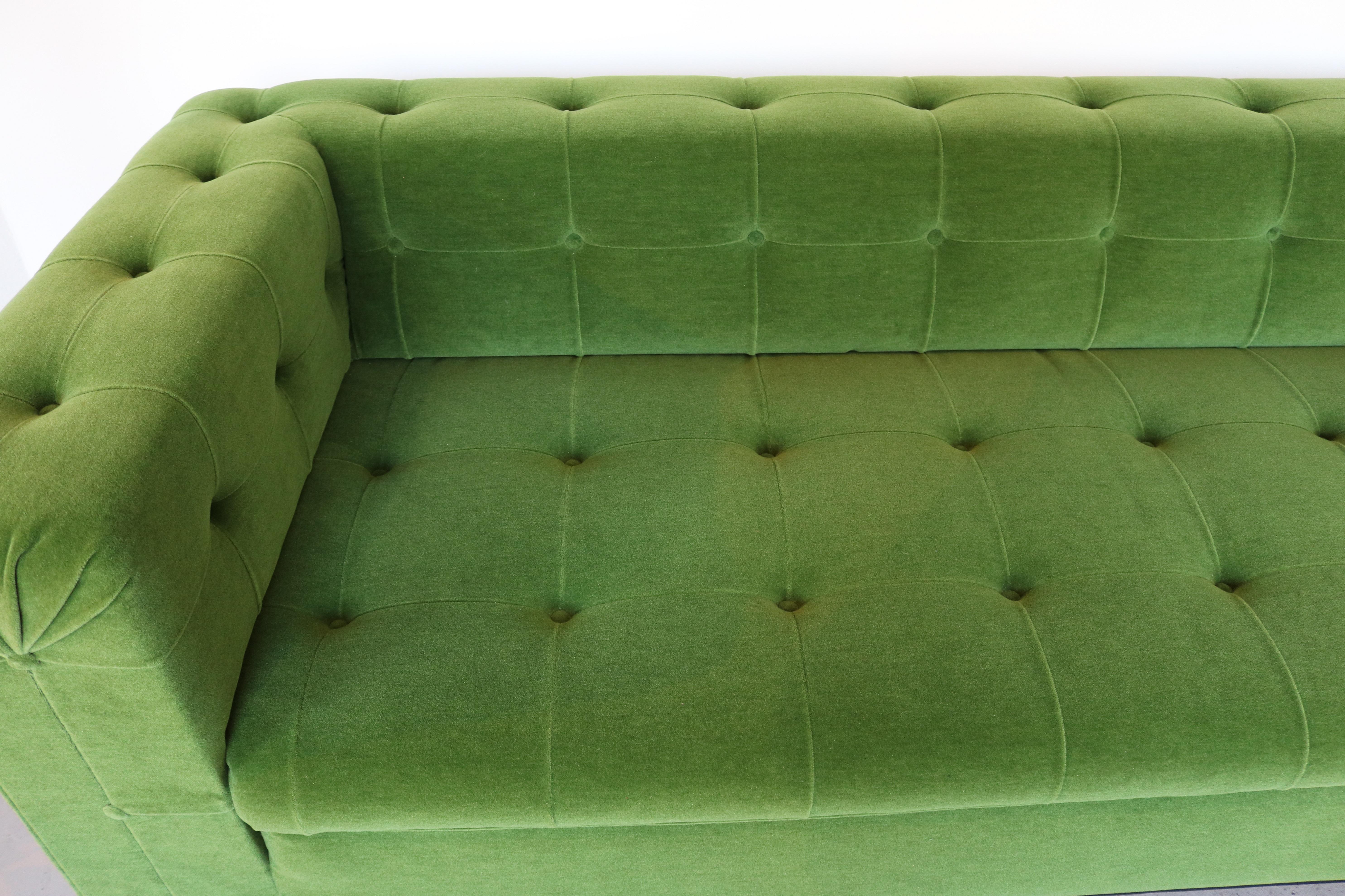 Green Party Sofa by Edward Wormley for Dunbar, 1954 In Good Condition In Nürnberg, DE