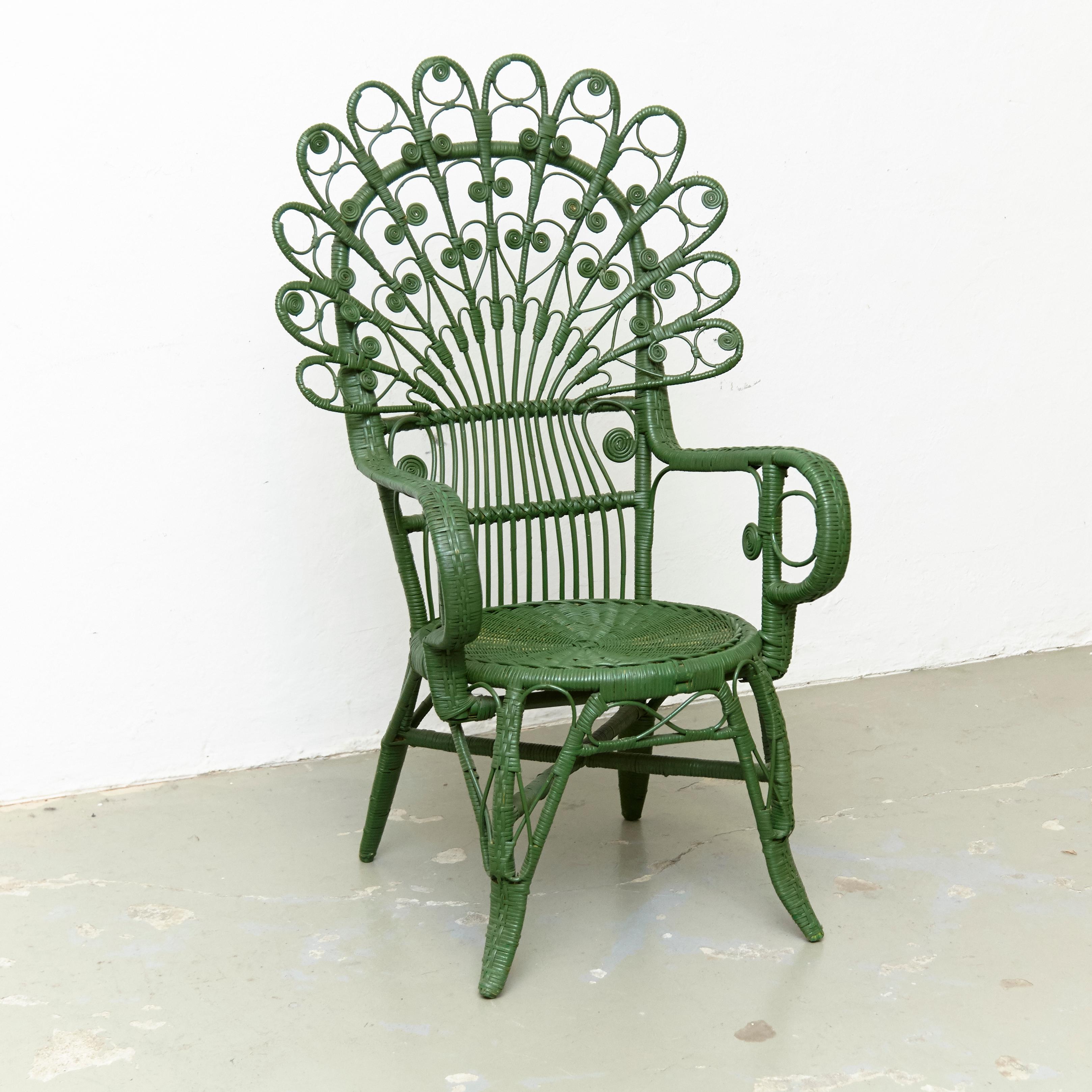 metal peacock chair
