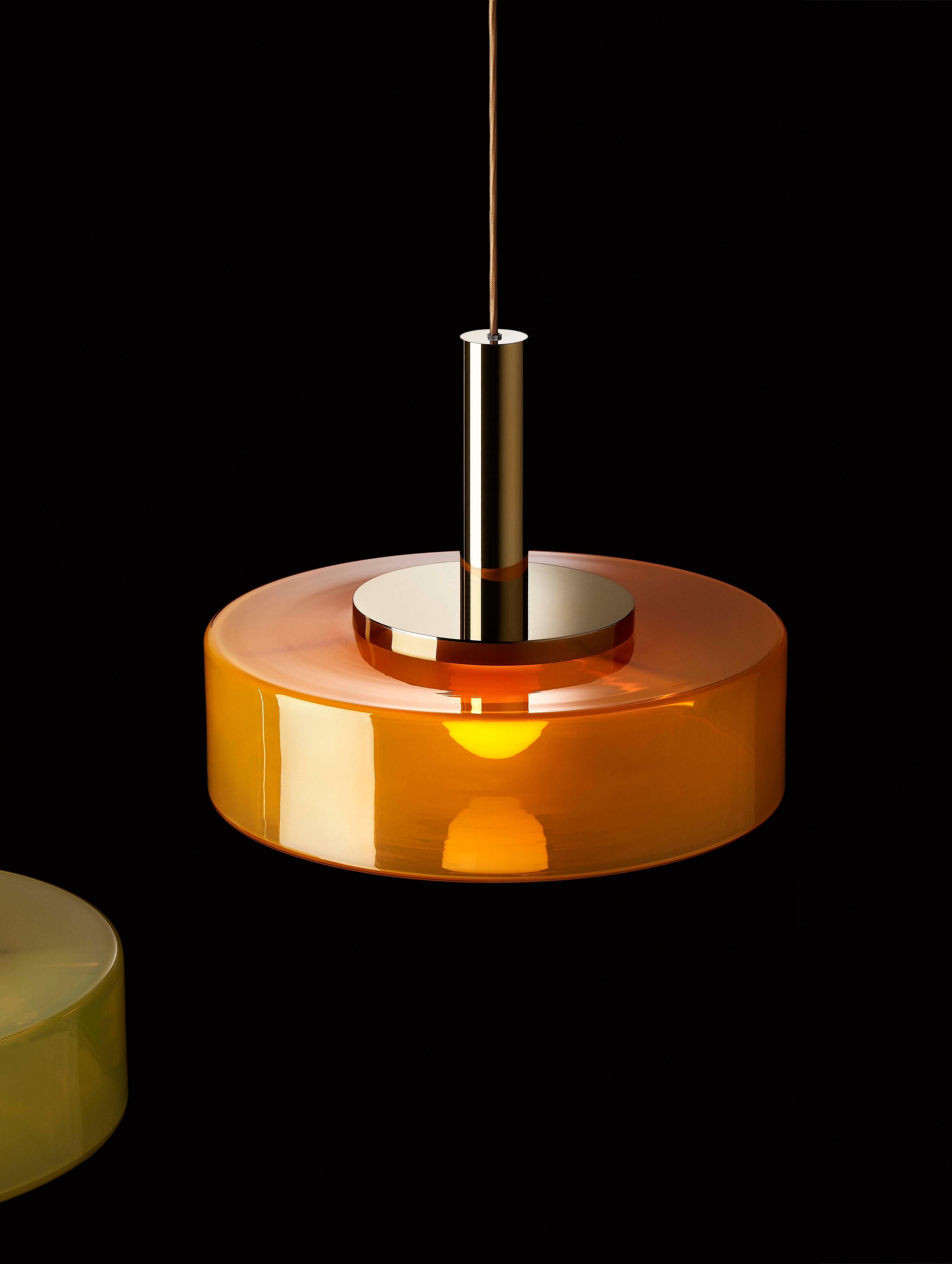 Lampe à suspension verte de Dechem Studio Neuf - En vente à Geneve, CH