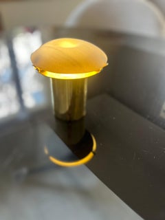 Green Pepe II, A sculptural & portable, glowing marble table lamp by on.entropy