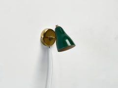 Green Perforated Wall Lamp by Jacques Biny