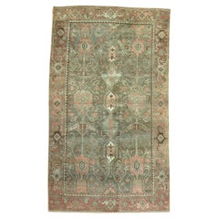 Green Persian Tribal Bidjar Rug