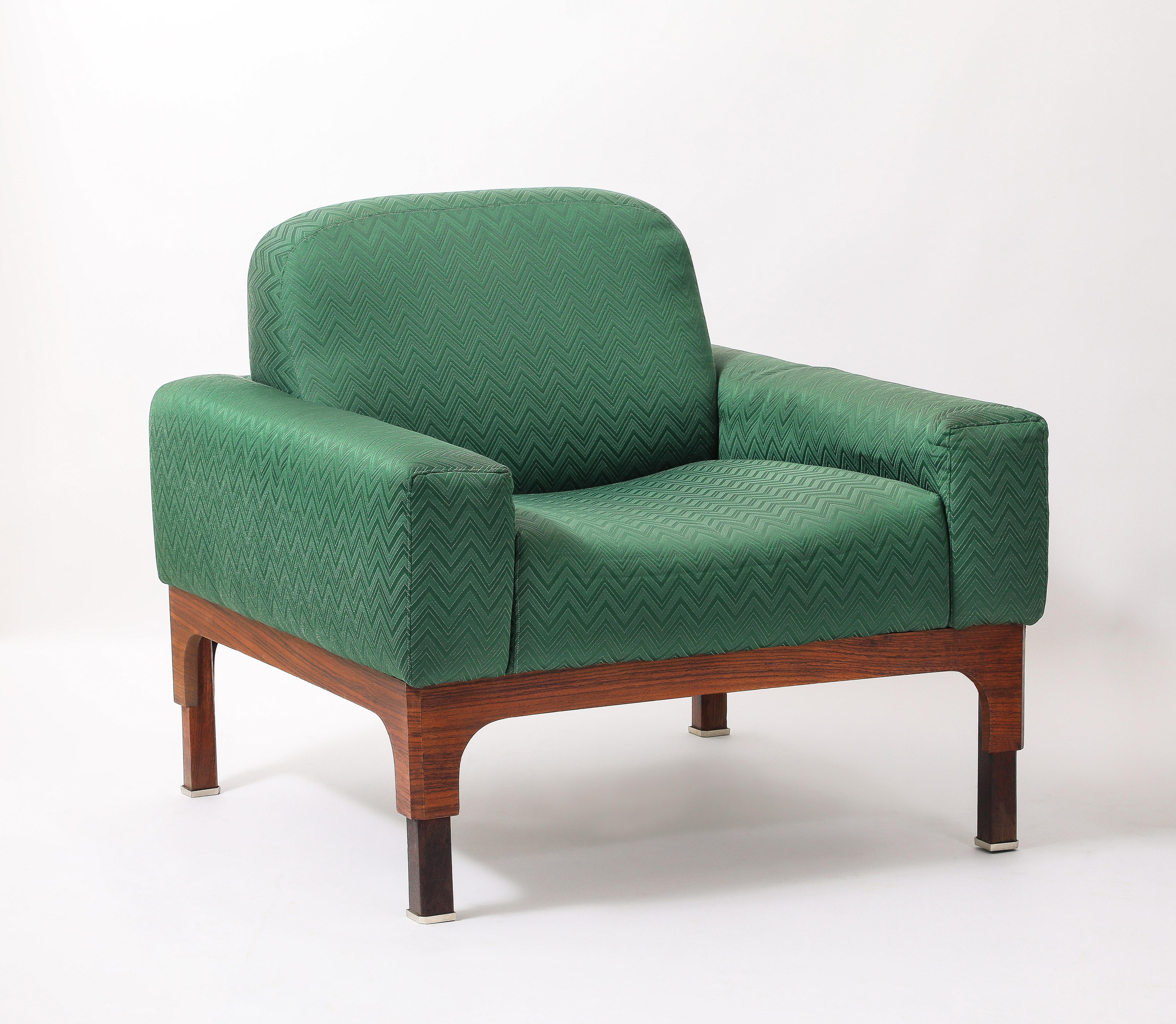 Grüne Piero Ranzani Sessel, Italien 1950er Jahre im Angebot 4