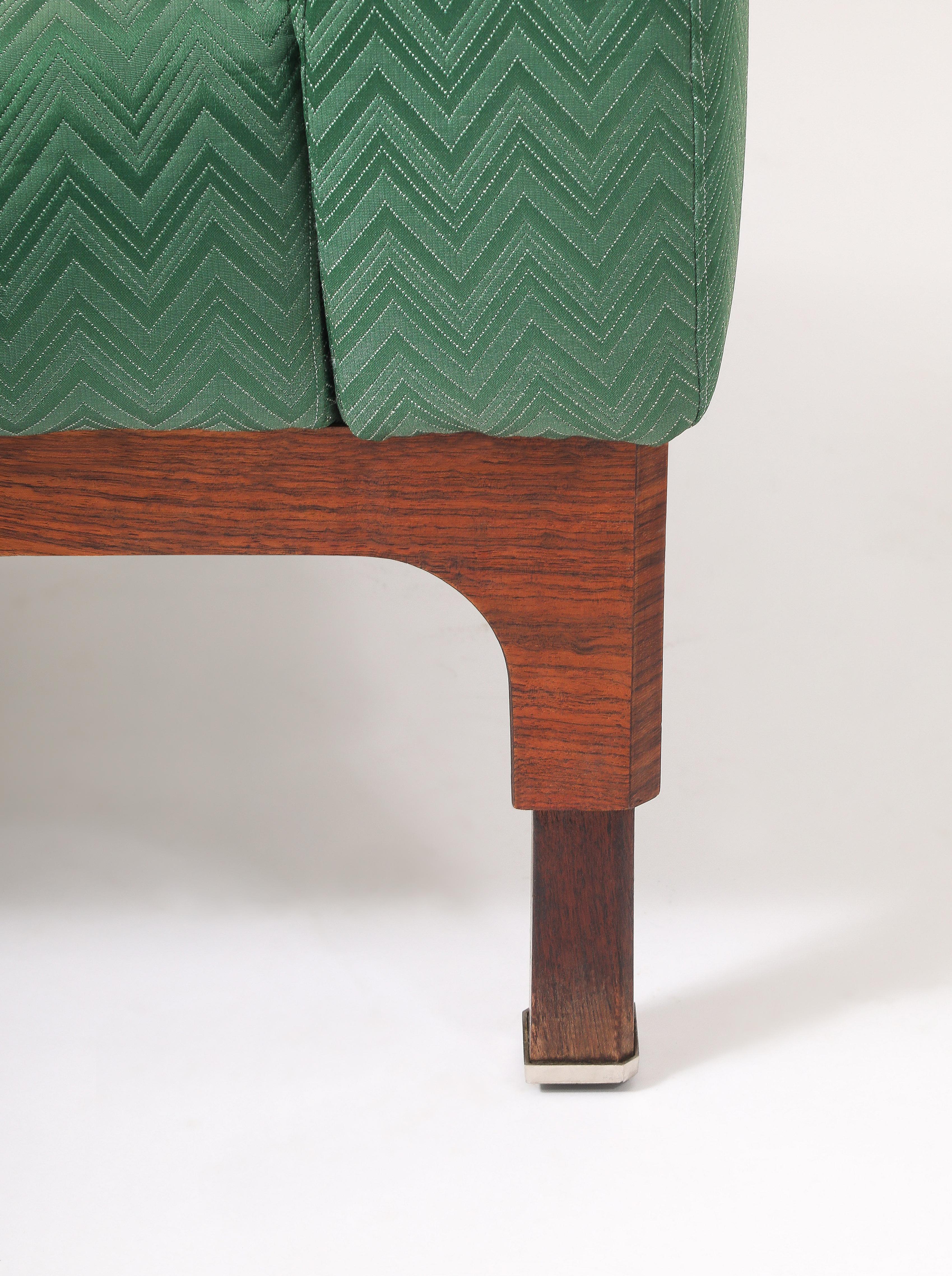 Grüne Piero Ranzani Sessel, Italien 1950er Jahre im Angebot 6