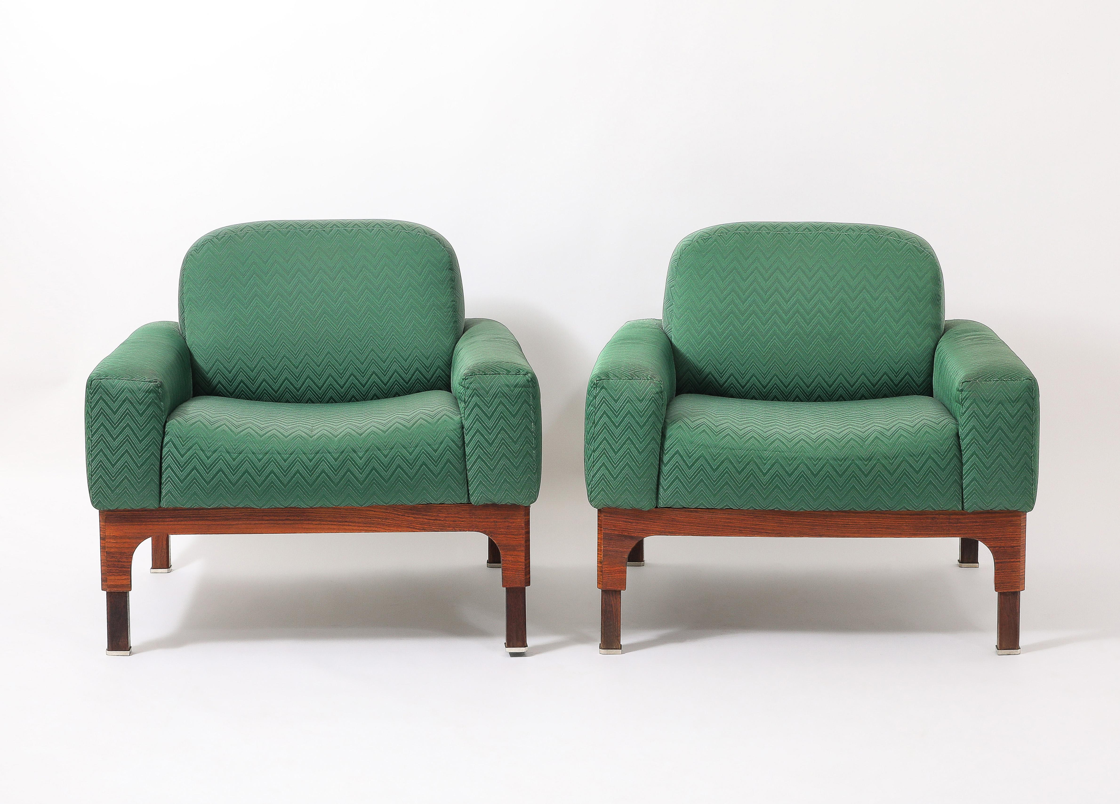 Grüne Piero Ranzani Sessel, Italien 1950er Jahre im Zustand „Gut“ im Angebot in New York, NY