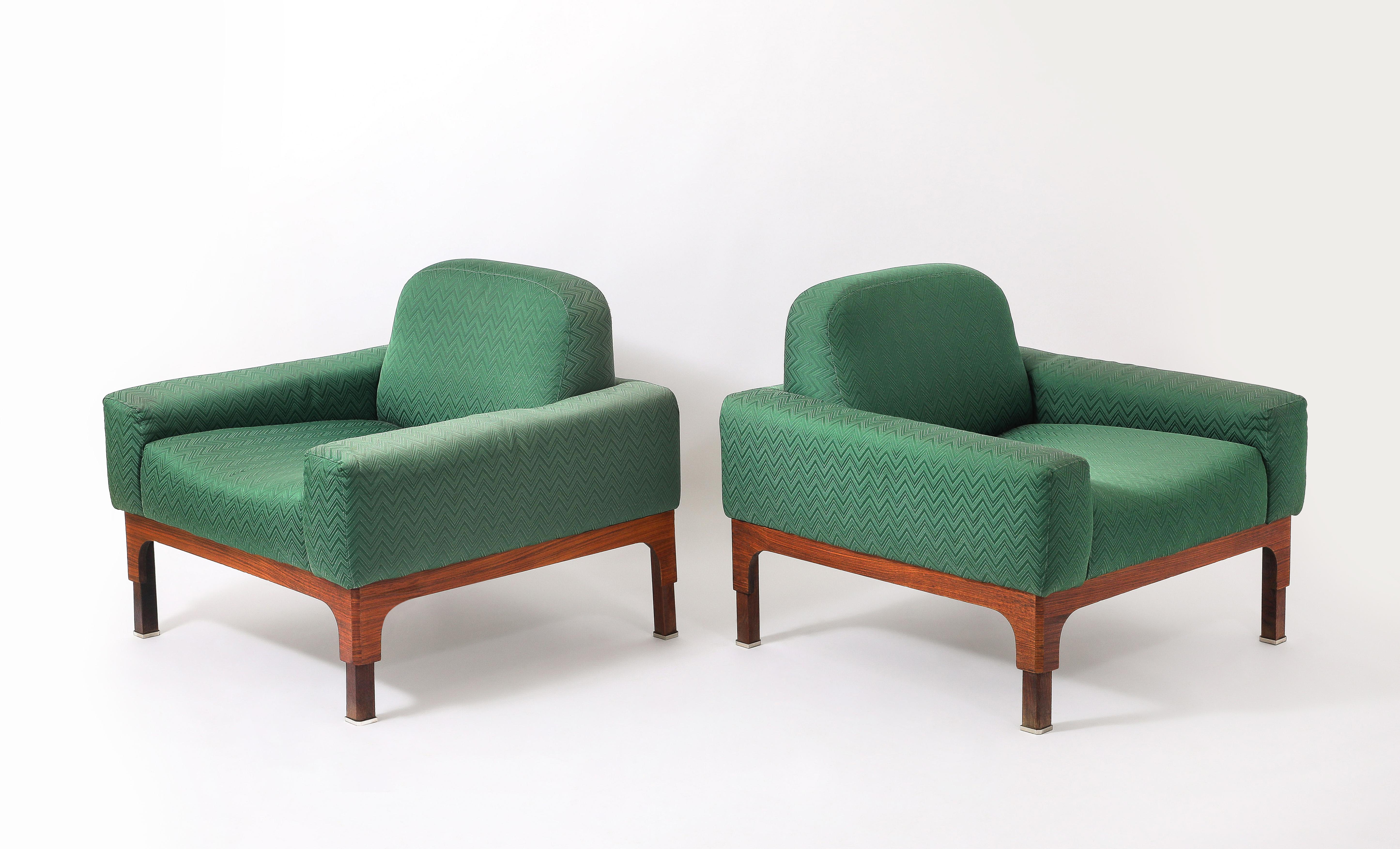 Grüne Piero Ranzani Sessel, Italien 1950er Jahre (20. Jahrhundert) im Angebot