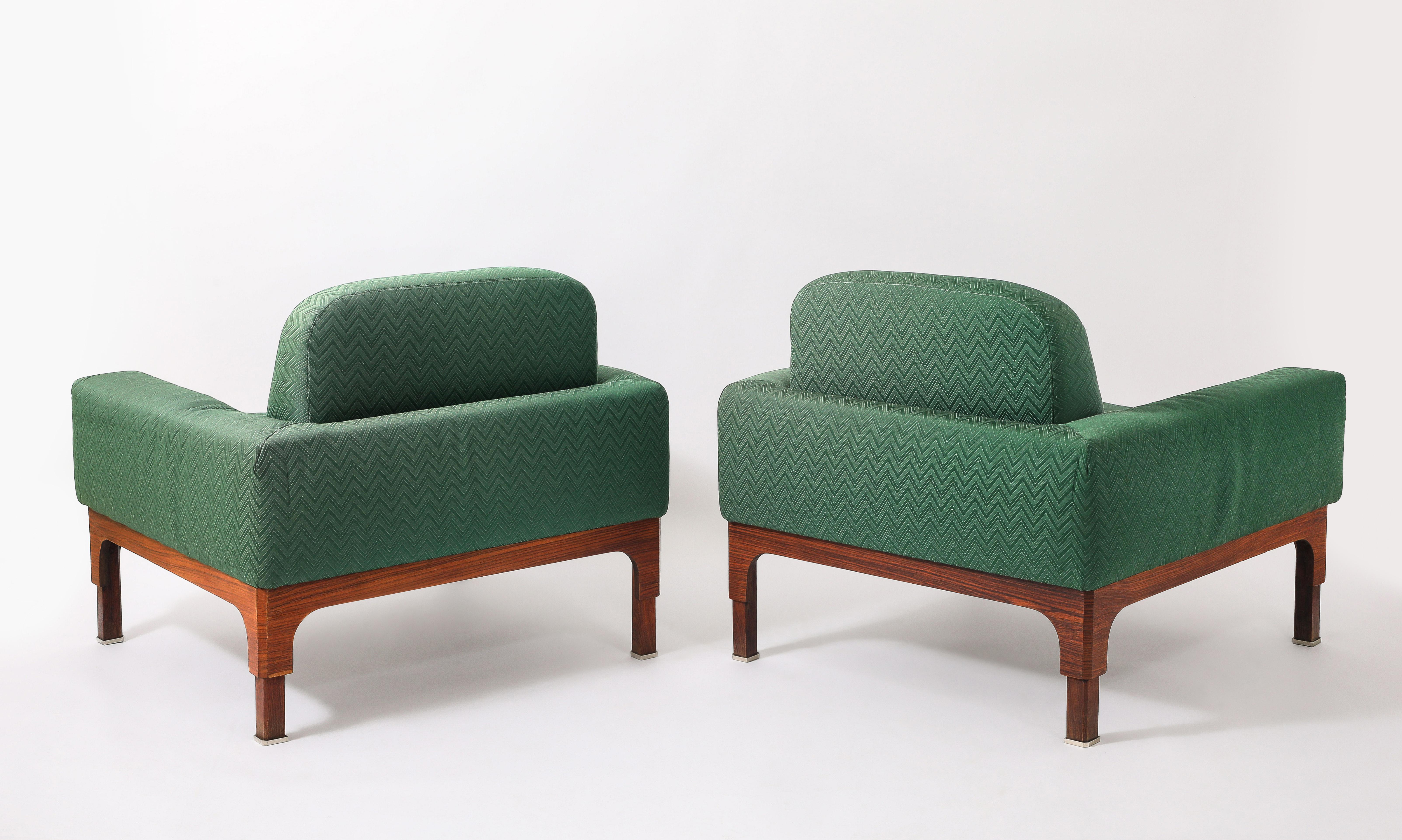 Grüne Piero Ranzani Sessel, Italien 1950er Jahre im Angebot 1