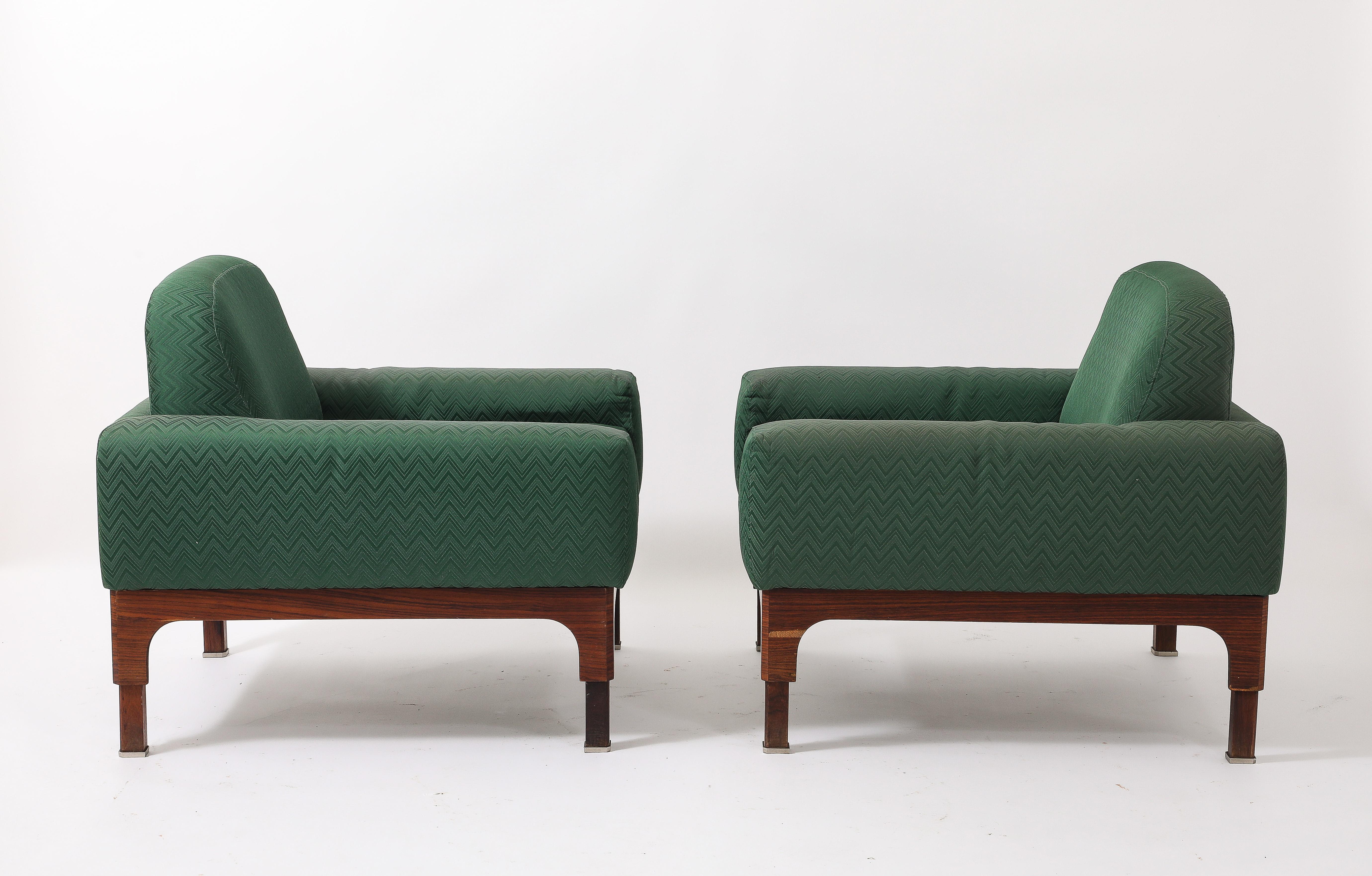 Grüne Piero Ranzani Sessel, Italien 1950er Jahre im Angebot 2