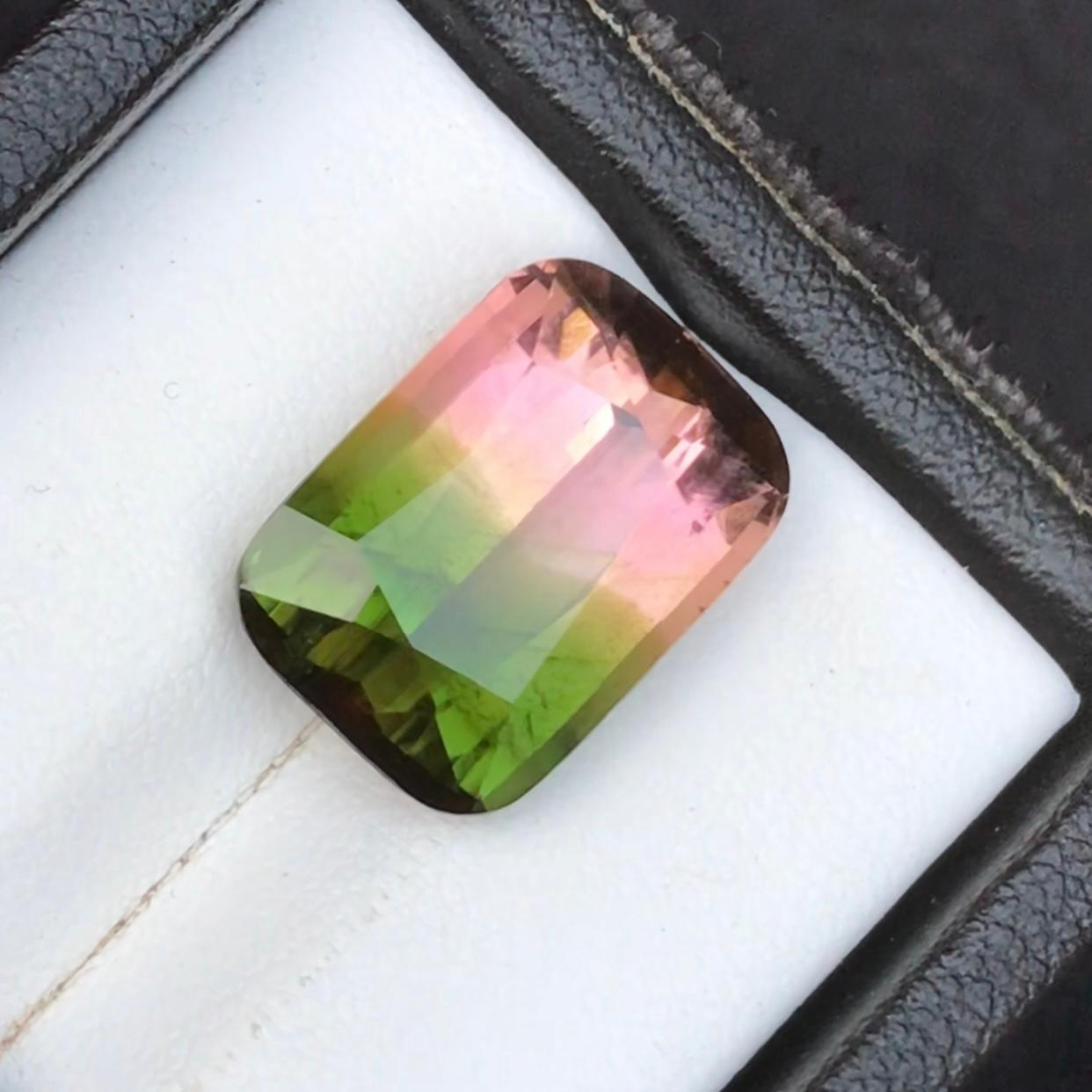 Rare Green & Pink Watermelon Bicolor Natural Tourmaline Loose Gemstone Cushion Cut for Ring, Pendant or any other Jewelry Settings!!

💎 GEMSTONE TYPE: Tourmaline
⚖️ WEIGHT: 10.85 Carats
🪚 SHAPE & CUT: Cushion Cut
📏 SIZE (MM): 15.5 x 11 x 7.3
🌈