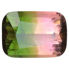 Green & Pink Watermelon Bicolor Natural Tourmaline Ring Loose Gemstone 10.85 Ct