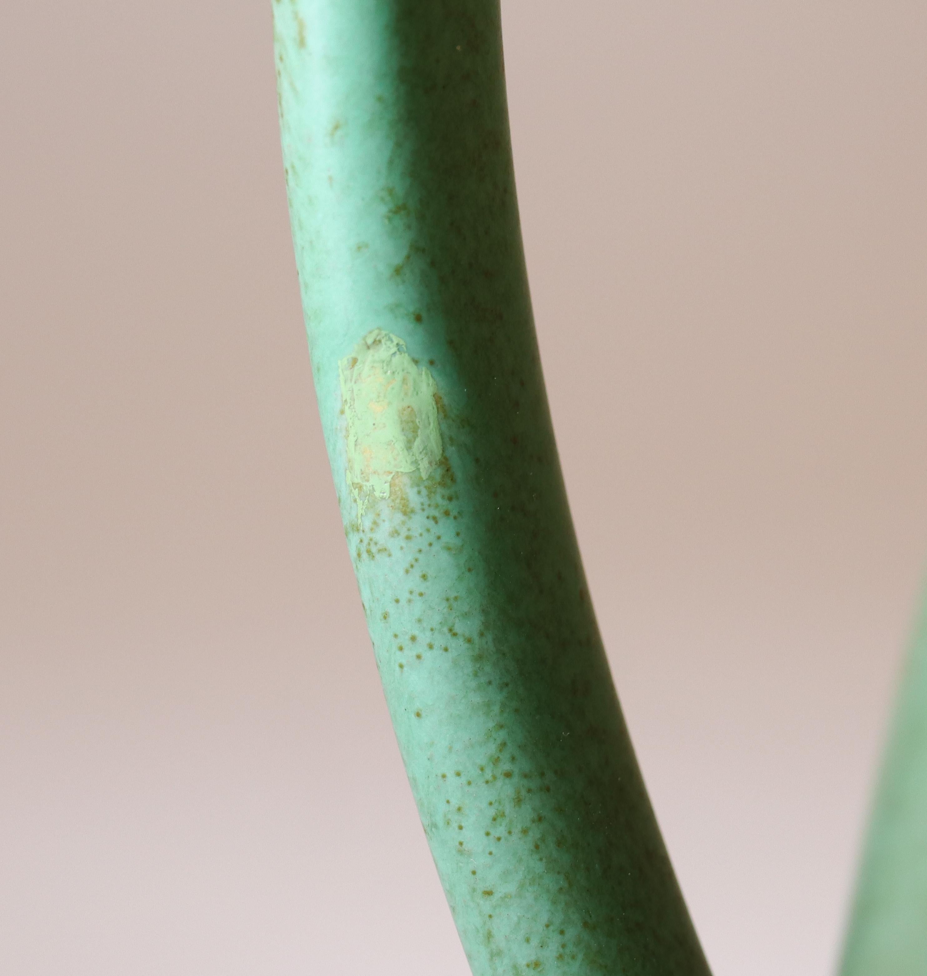 Céramique Pichet en céramique verte Ewald Dahlskog des années 1930, Bo Fajans, Suède en vente