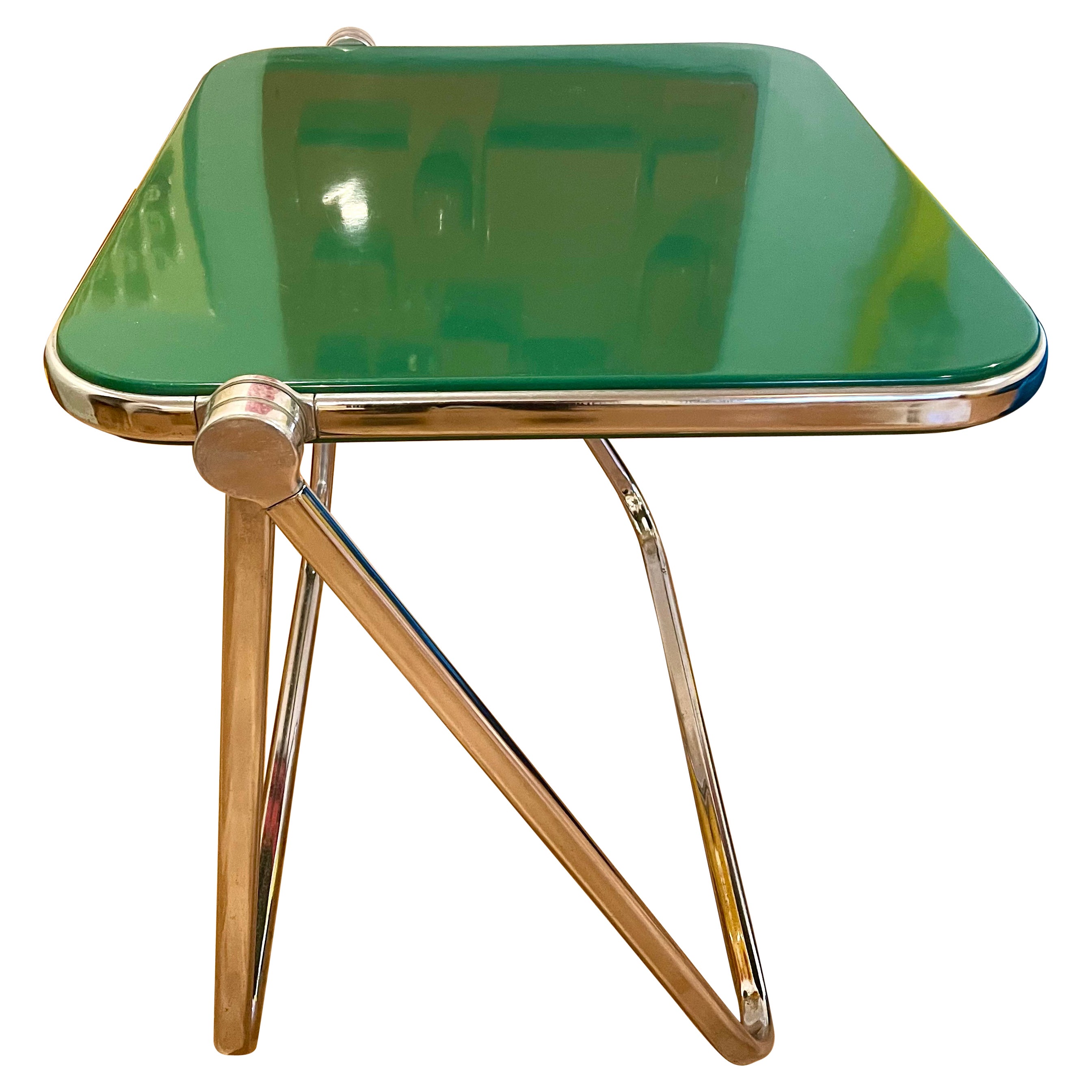 Green Platone Desk, Giancarlo Piretti for Anonima Castelli l, 1971