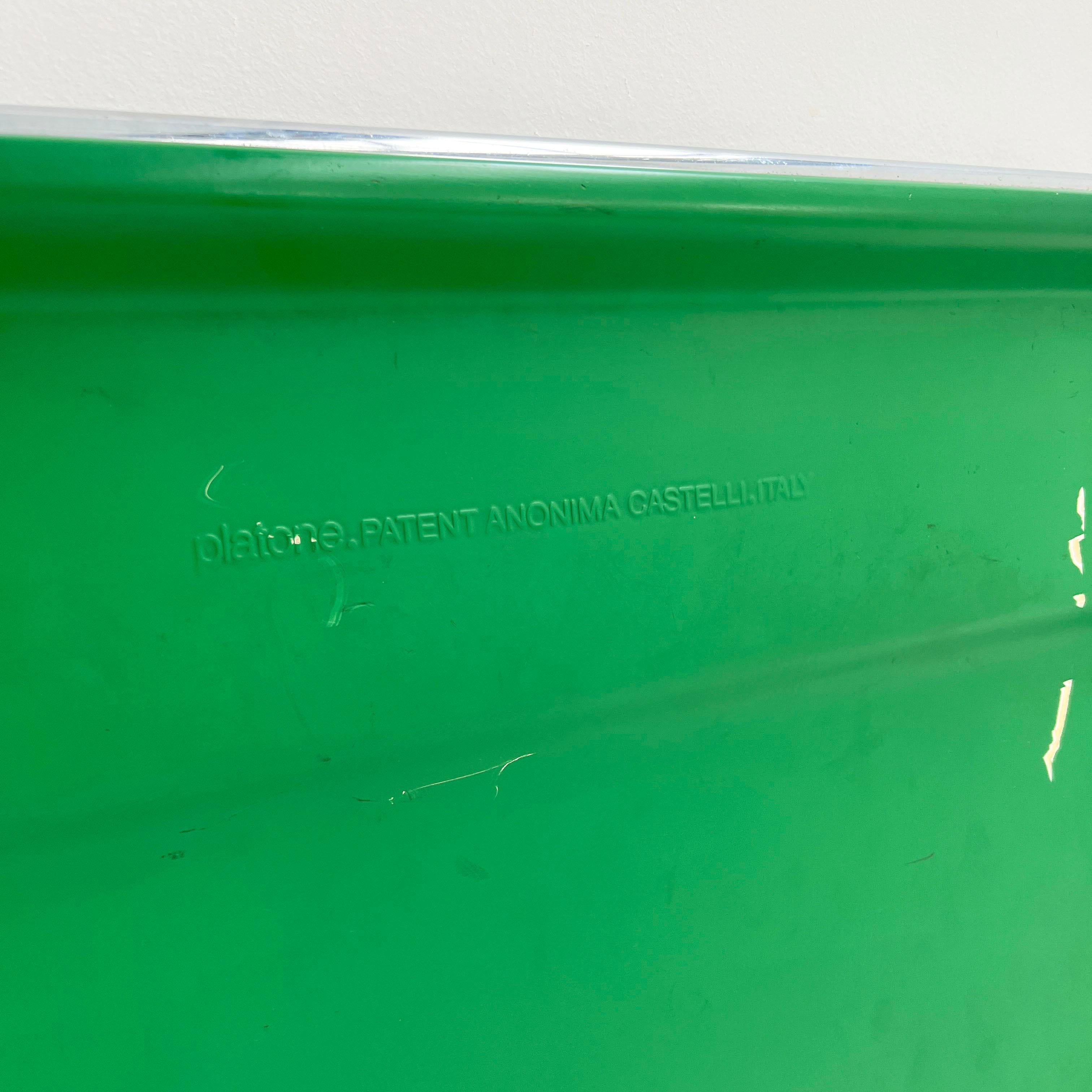 Green Platone Folding Desk by Giancarlo Piretti for Anonima Castelli, 1970s 1