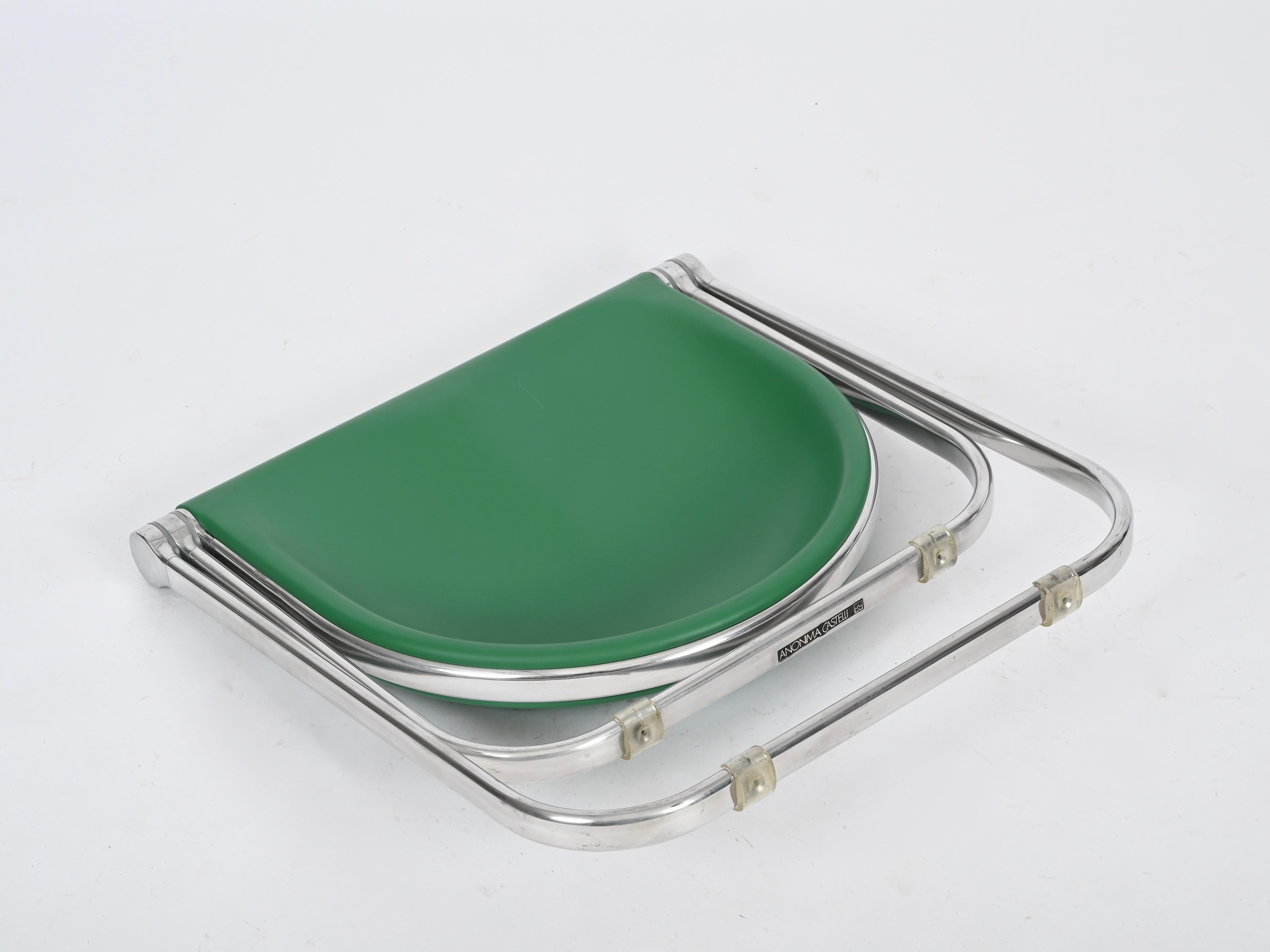 Sedia sgabello pieghevole italiana Greene & Greene di G. Piretti per Anonima Castelli, 1960 in vendita 8