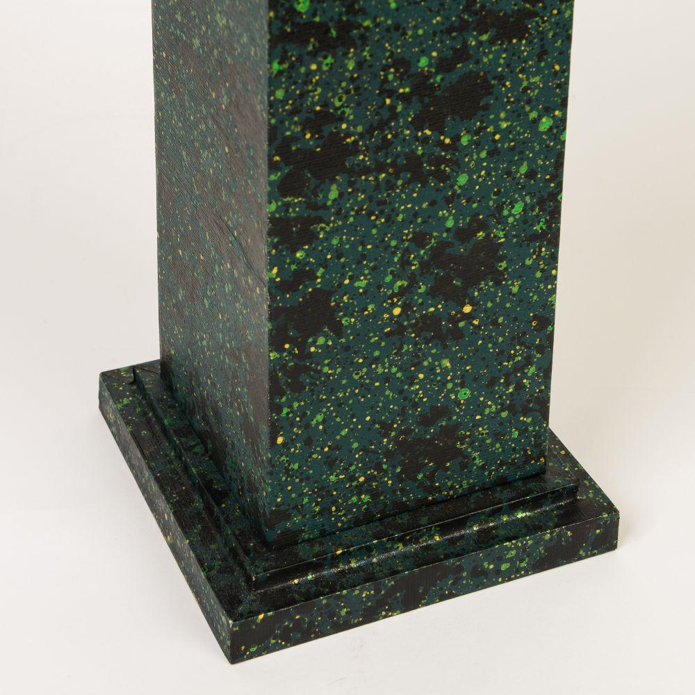 Post-Modern Green Porphyry Obelisk For Sale