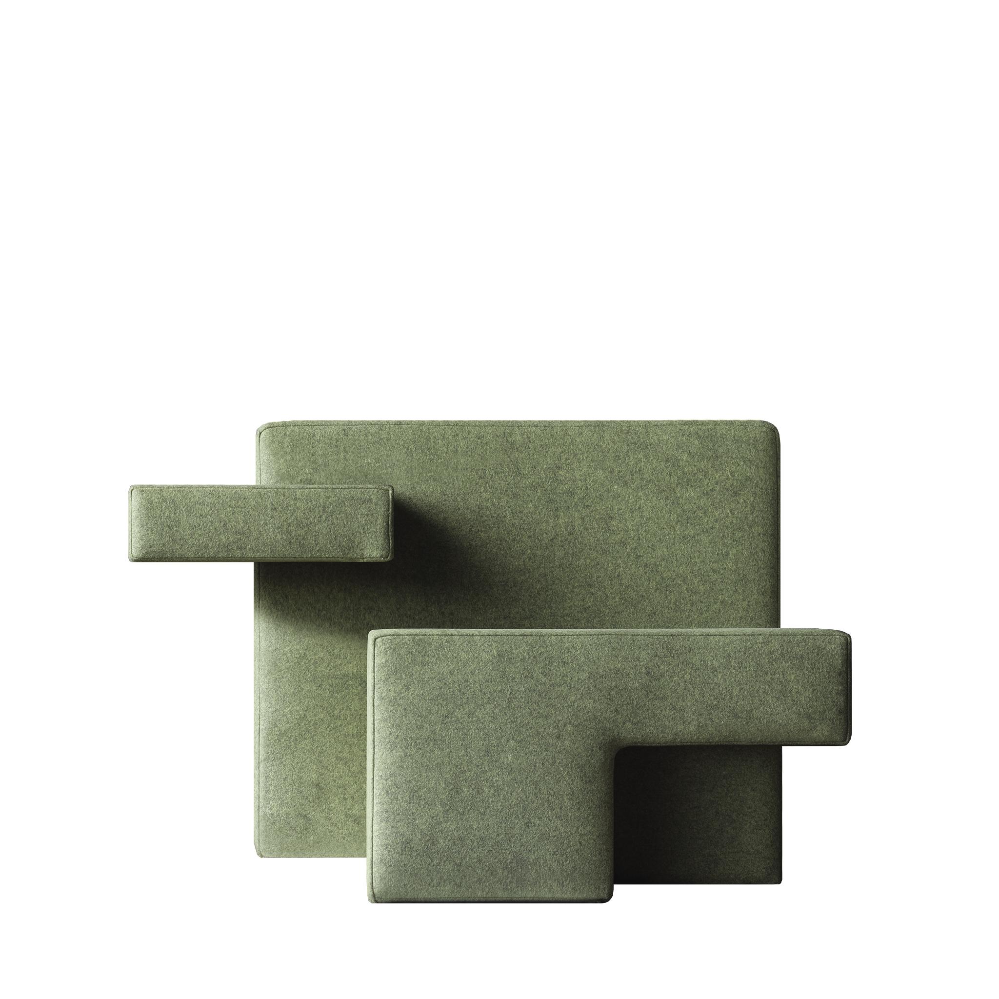 Moderne Fauteuil primitif vert, conçu par Studio Nucleo, fabriqué en Italie en vente