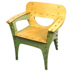 Green Puzzle Chair by David Kawecki San Francisco Bend Plywood