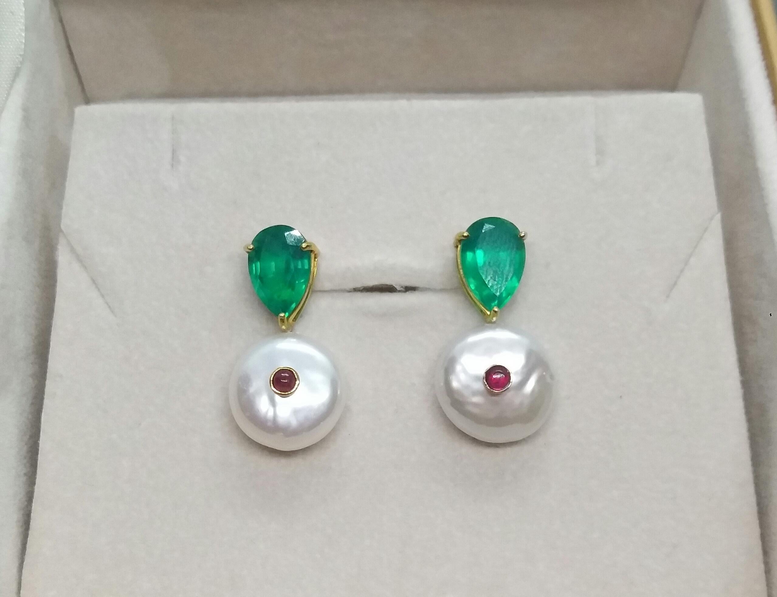 green quartz earrings