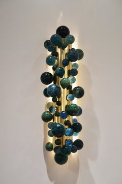 Green Quartz Bubbles sconces by Phoenix