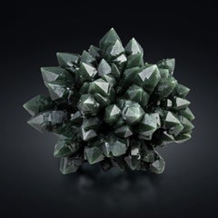 Green Quartz var. Prasiolite Crystal Cluster Mineral Specimen – China