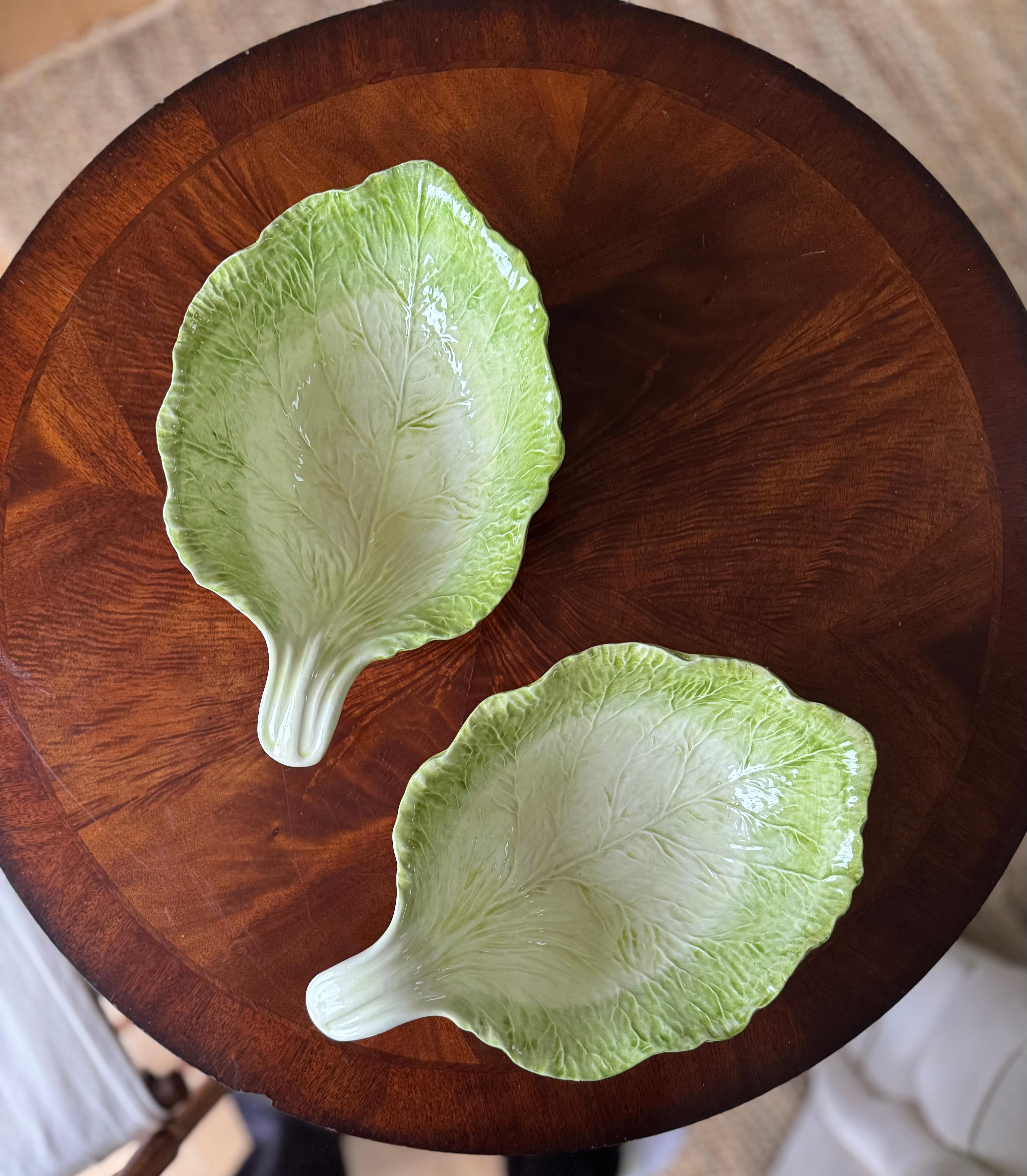 Servierschale Radicchio Blatt Grün (Italienisch) im Angebot