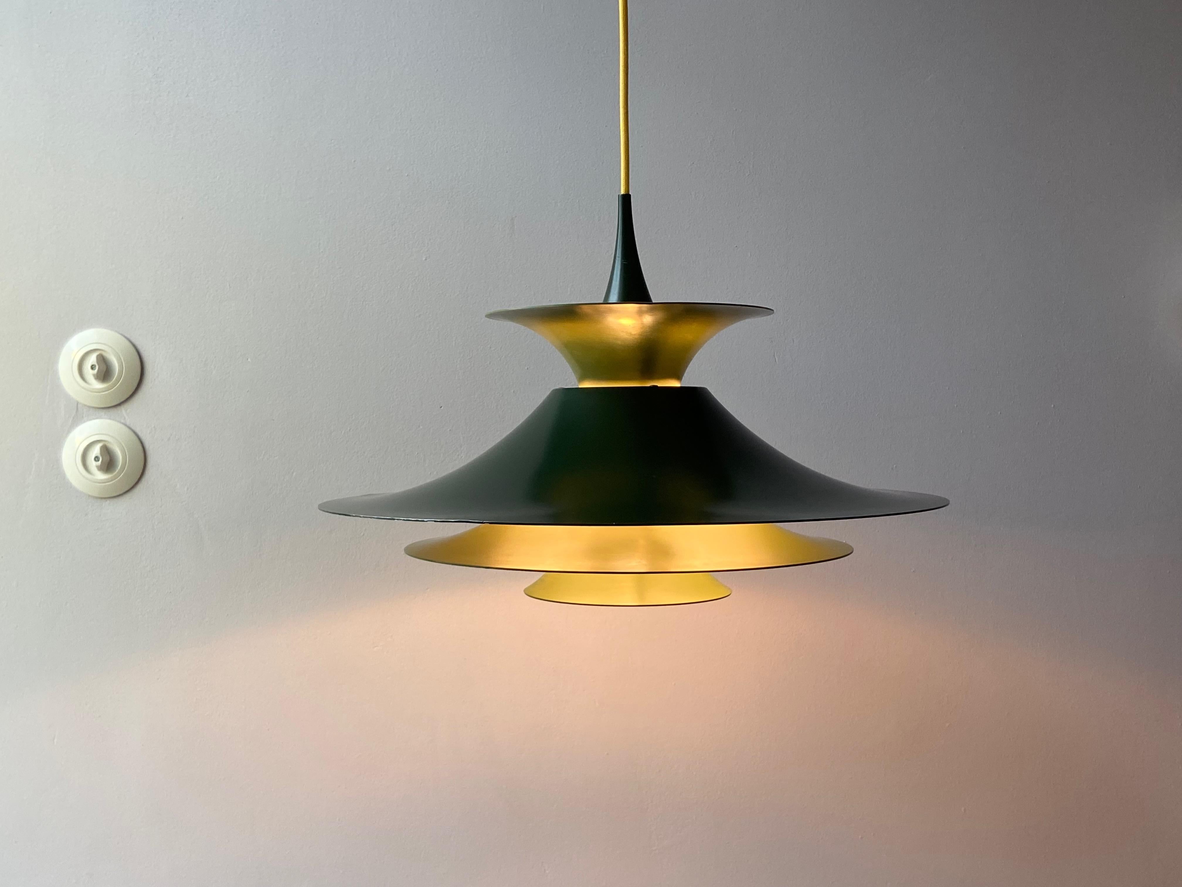 Green Radius 1 Pendant Lamp Design Erik Balslev for Fog & Mørup, Denmark 8