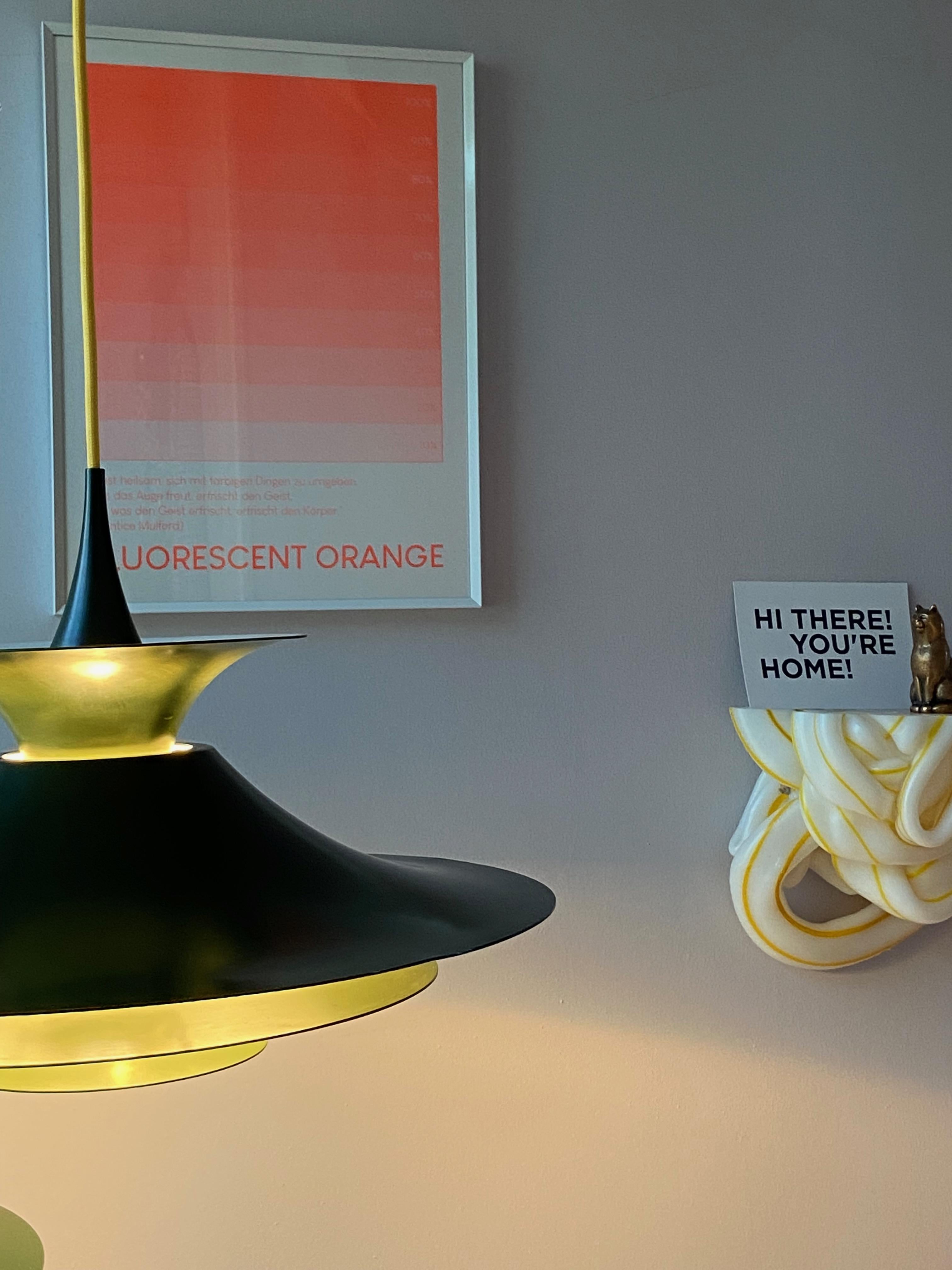 Green Radius 1 Pendant Lamp Design Erik Balslev for Fog & Mørup, Denmark 9