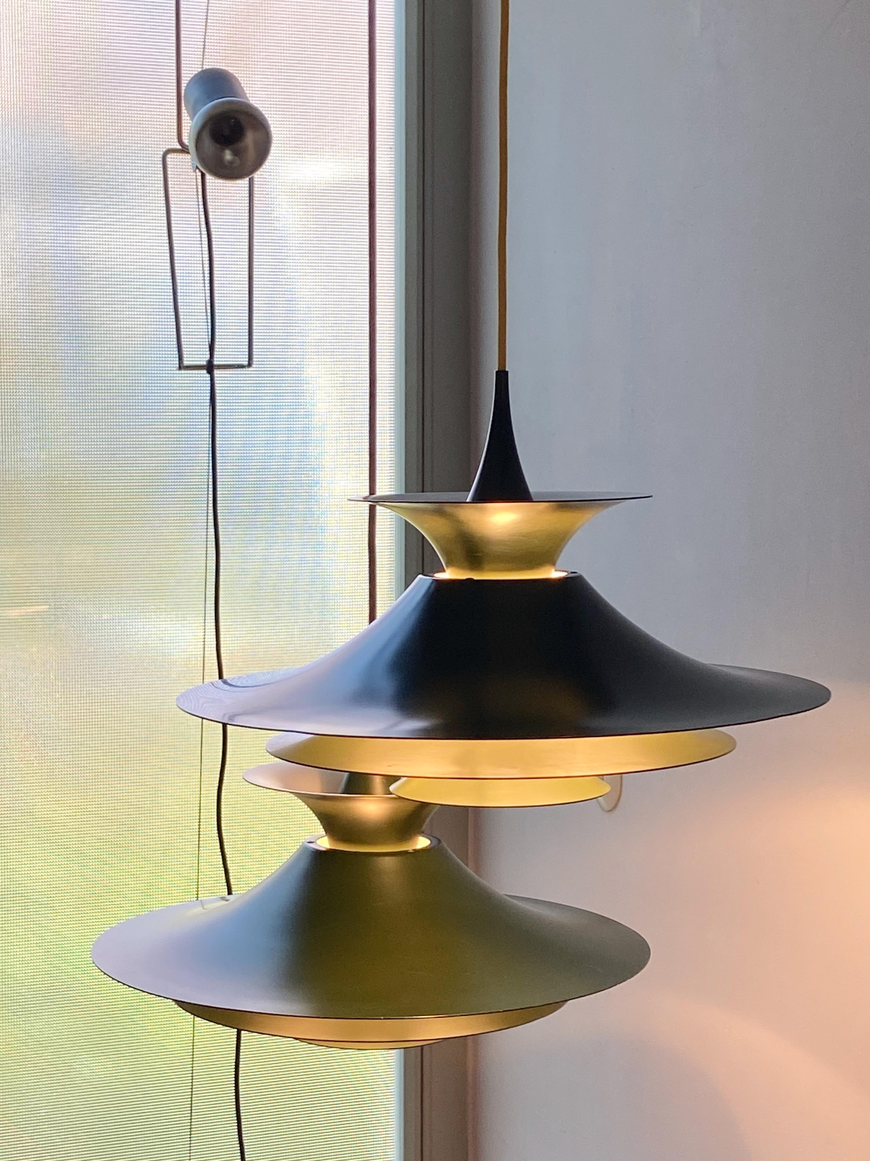 Green Radius 1 Pendant Lamp Design Erik Balslev for Fog & Mørup, Denmark 10